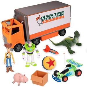 Disney Store Official Toy Story Moving Truck Vehicle Play Set – Eggman Movers Truck with Trailer, Andy’s Room, Woody, Buzz Lightyear, Rex, RC, & Hamm Plus Accessories