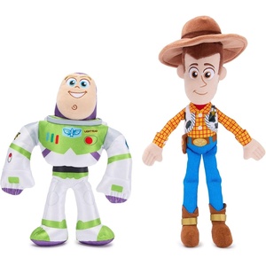 Disney Store Official Woody and Buzz Lightyear Plush Set – Toy Story 30th Anniversary Plush Figure Toys – Special Edition Disney Plushies with Embroidered Details in Collectible Packaging