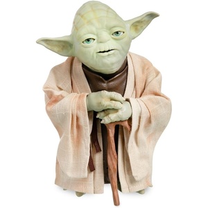 Disney Store Official Yoda Force Guidance Talking Action Figure – 10″ Interactive Star Wars Toy with Fabric Robe, Over 50 Phrases, & Animatronic Movements – Interactive Toy Perfect for Star Wars Fans