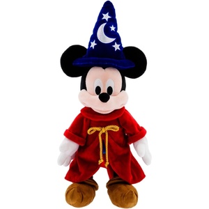 Disney Store Unisex-Children Fantasia Collection: Sorcerer Mickey Mouse Plush – Soft & Cuddly Toy – Ideal for Fans & Kids – 12 Inches